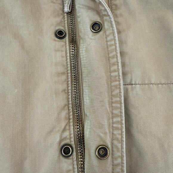 Vintage Old Navy women's lined chore coat, tan, size M, EUC - Picture 4 of 5